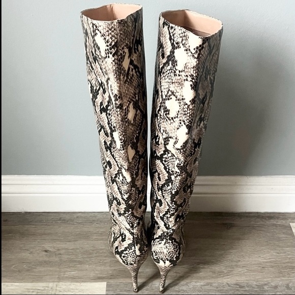 Kimari Snake Print Heel Boot - Picture 3 of 6